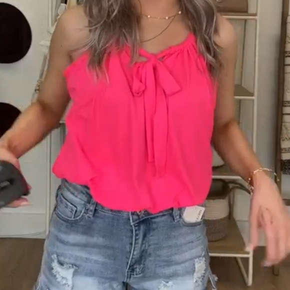 white birch Tops - White Birch Neon Halter Bodysuit